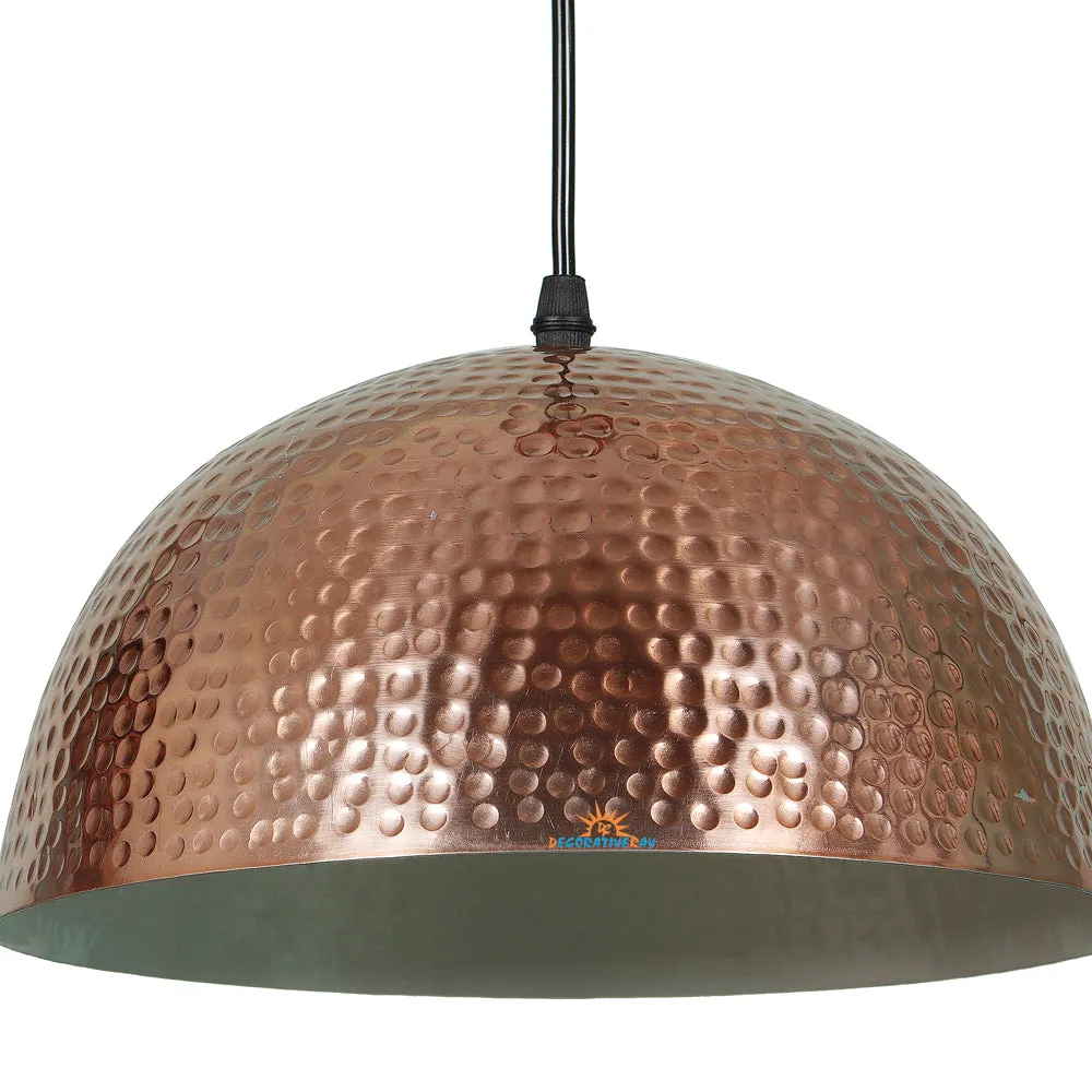 Copper Dotted Metal Designer Big Hanging Light