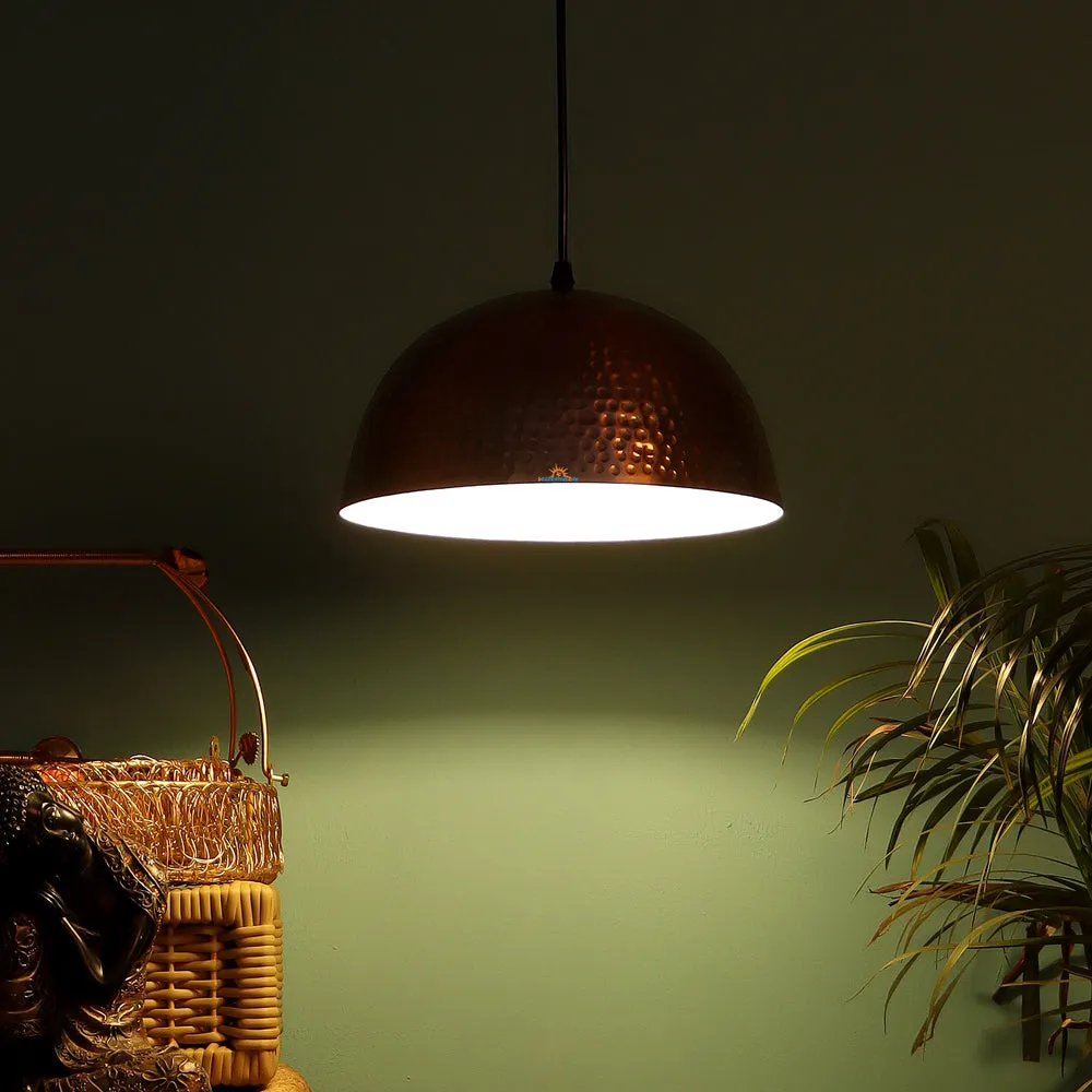 Copper Dotted Metal Designer Big Hanging Light
