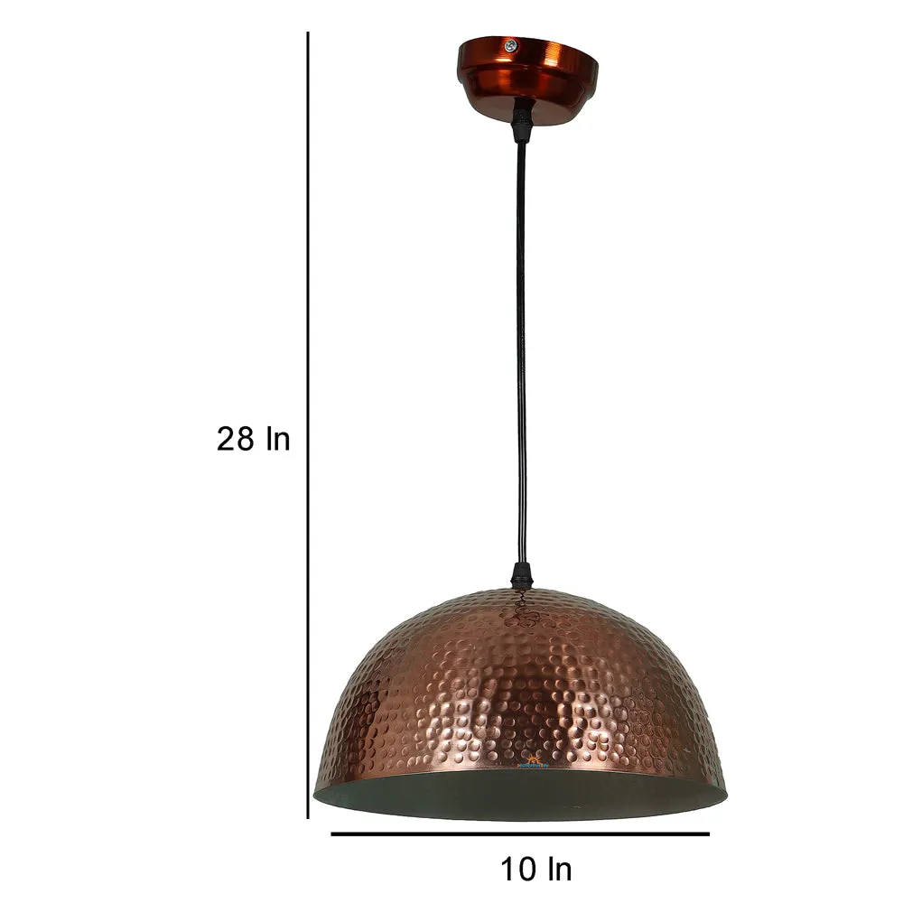 Copper Dotted Metal Designer Big Hanging Light