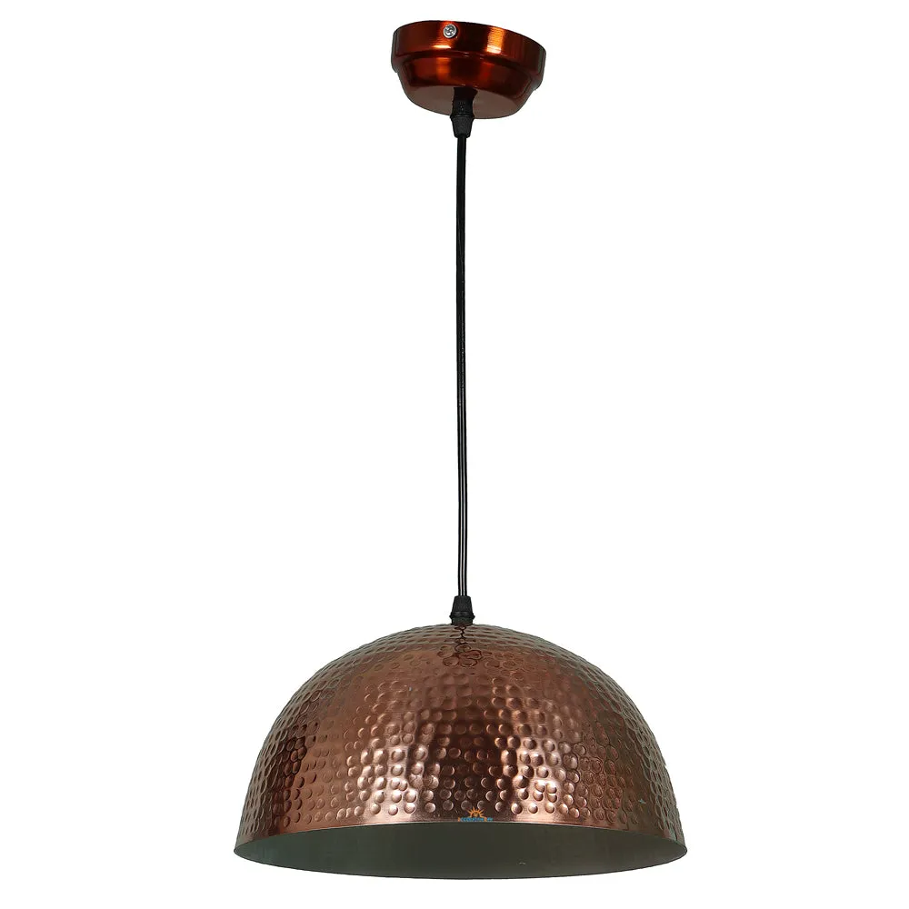 Copper Dotted Metal Designer Big Hanging Light
