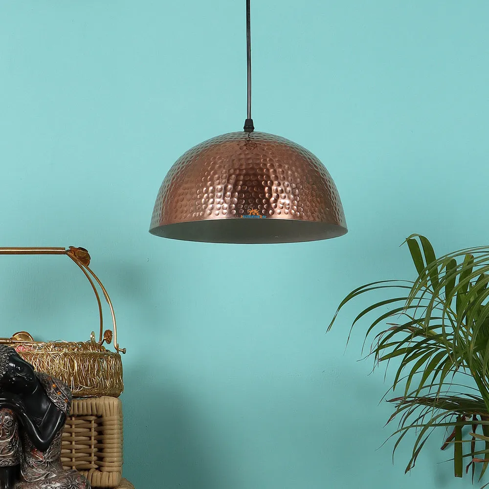 Copper Dotted Metal Designer Big Hanging Light