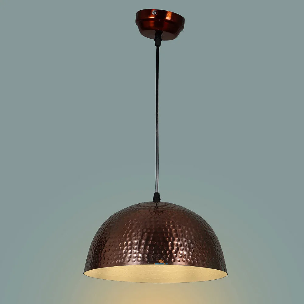 Copper Dotted Metal Designer Big Hanging Light