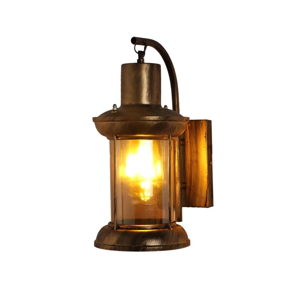 Copper Finish Modern Cylindrical Wall Light Single piece