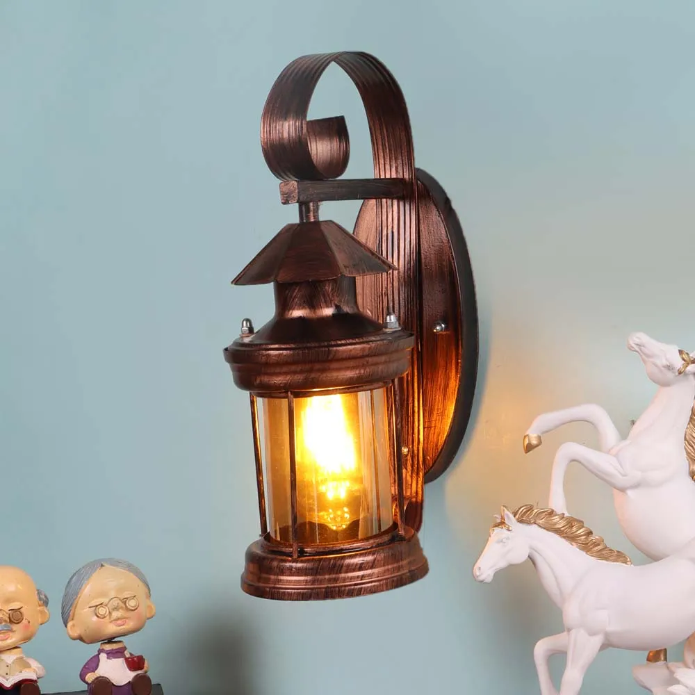 Copper Polished Cylindrical Wall Sconce Single Piece