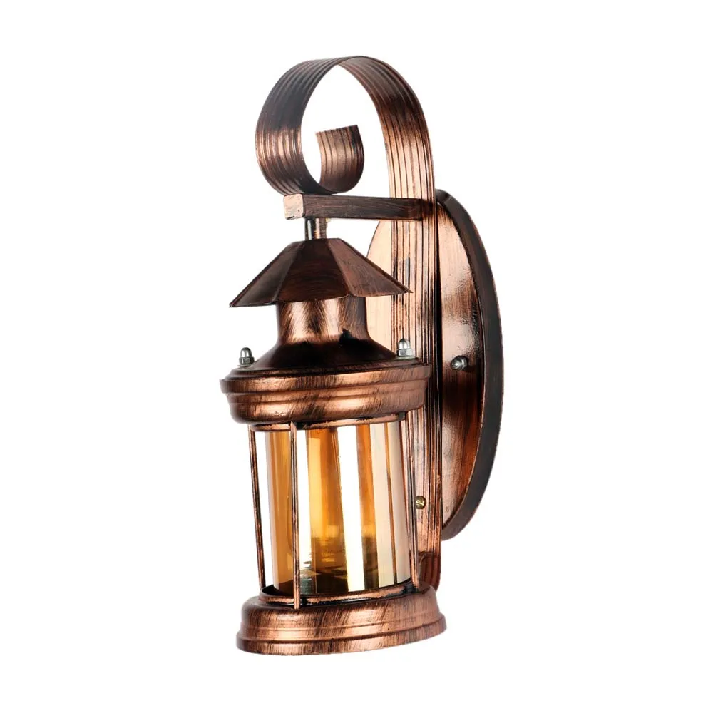 Copper Polished Cylindrical Wall Sconce Single Piece
