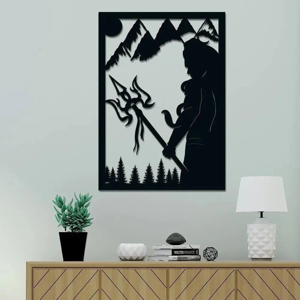 Copy of Beautiful Hanuman ji Wooden Wall Hanging, Living Room Wooden Wall Decoration Medium(18 inch X 14inch)