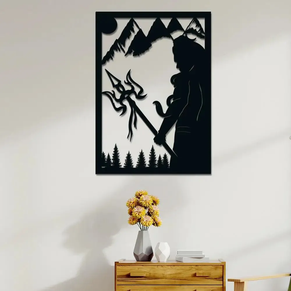Copy of Beautiful Hanuman ji Wooden Wall Hanging, Living Room Wooden Wall Decoration Medium(18 inch X 14inch)