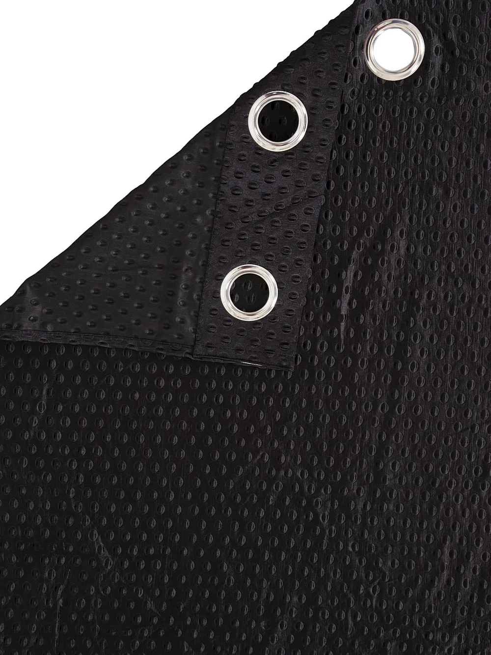 Cortina Black Designer Eyelet Door Curtain Regular(Size: 210 cm x 115 cm)