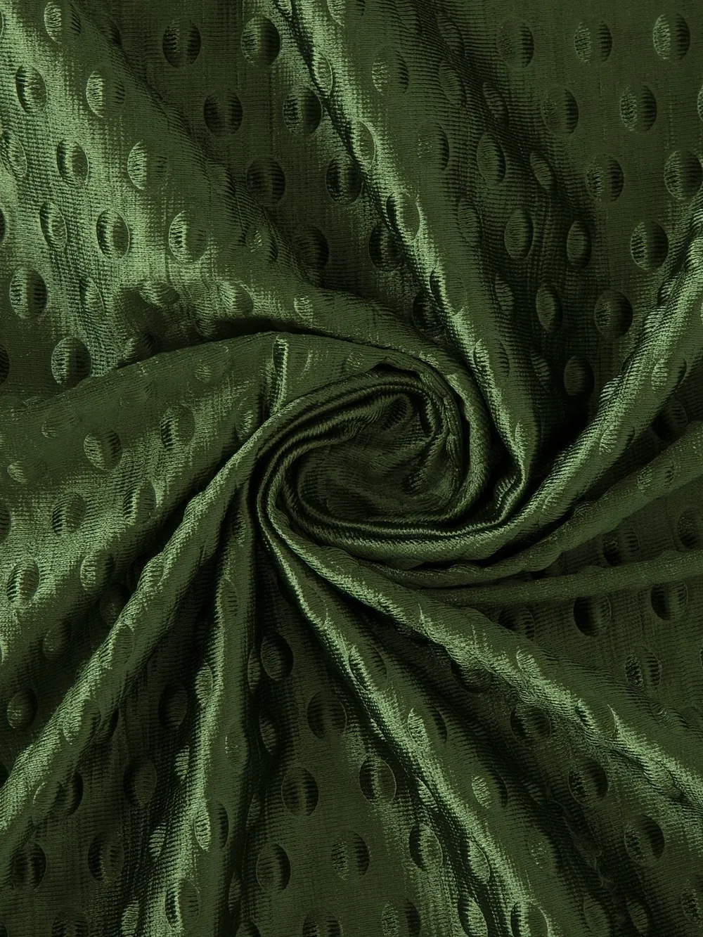 Cortina Bottle Green Designer Eyelet Door Curtain Regular (Size: 210 cm x 115 cm)