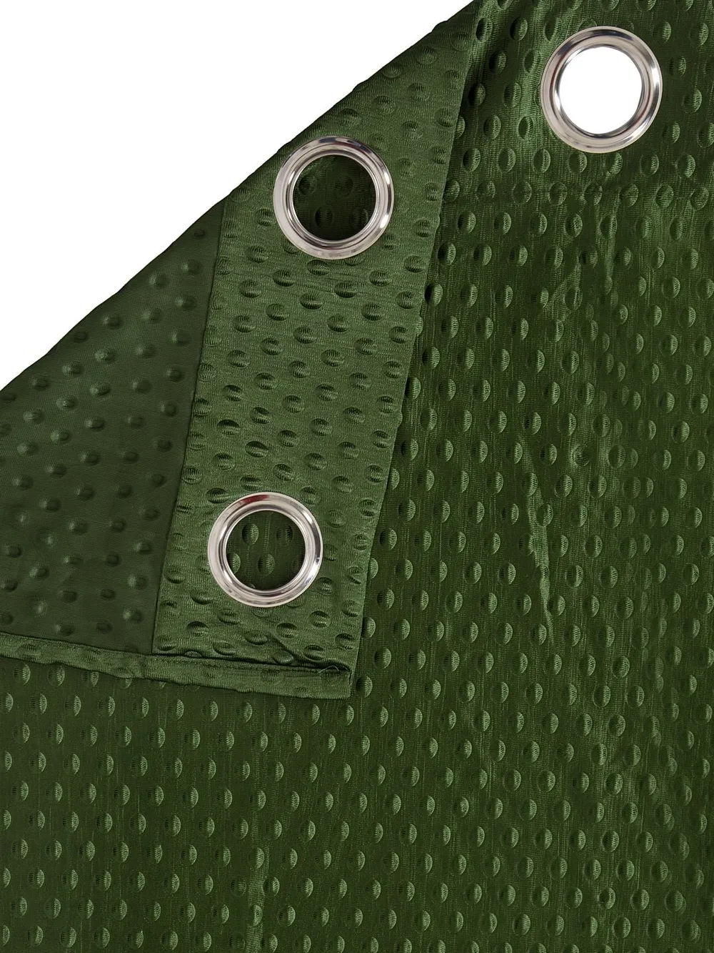 Cortina Bottle Green Designer Eyelet Window Curtain Pack Of 2