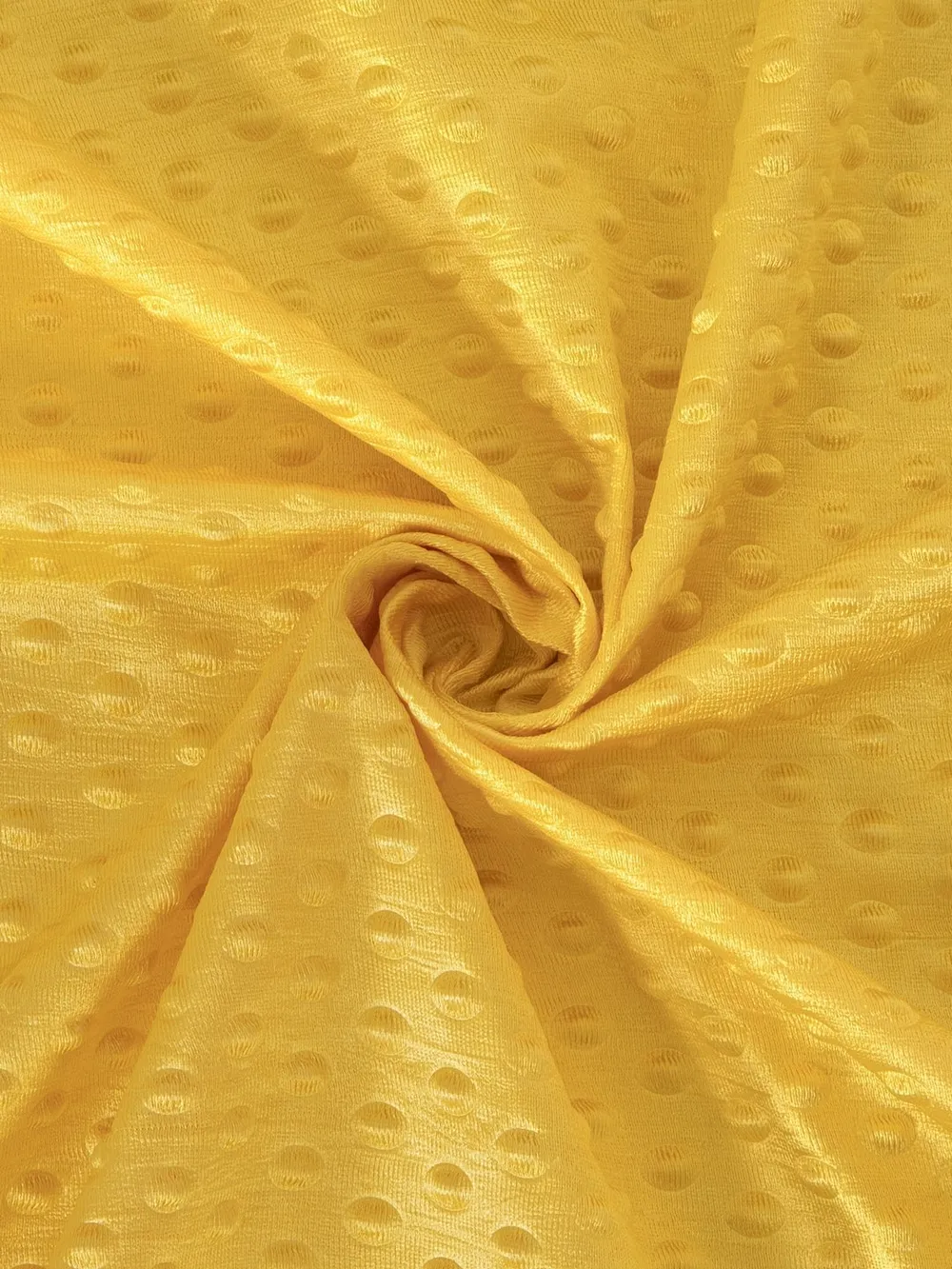 Cortina Bright Yellow Designer Eyelet Door Curtain Regular (Size: 210 cm x 115 cm)