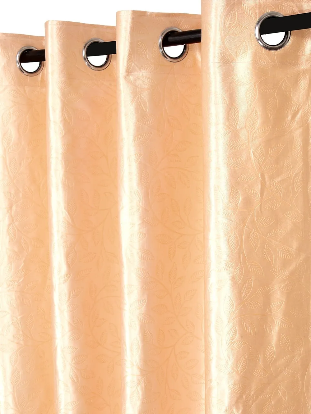 Cortina Light Beige Designer Eyelet Door Curtain Regular (Size: 210 cm x 115 cm)