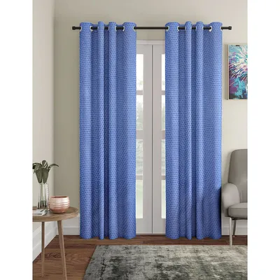 Cortina Lilac Designer Eyelet Door Curtain