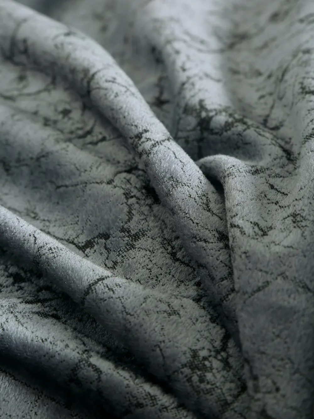 Cortina Luscious Grey Velvet Soft Eyelet Curtain Window