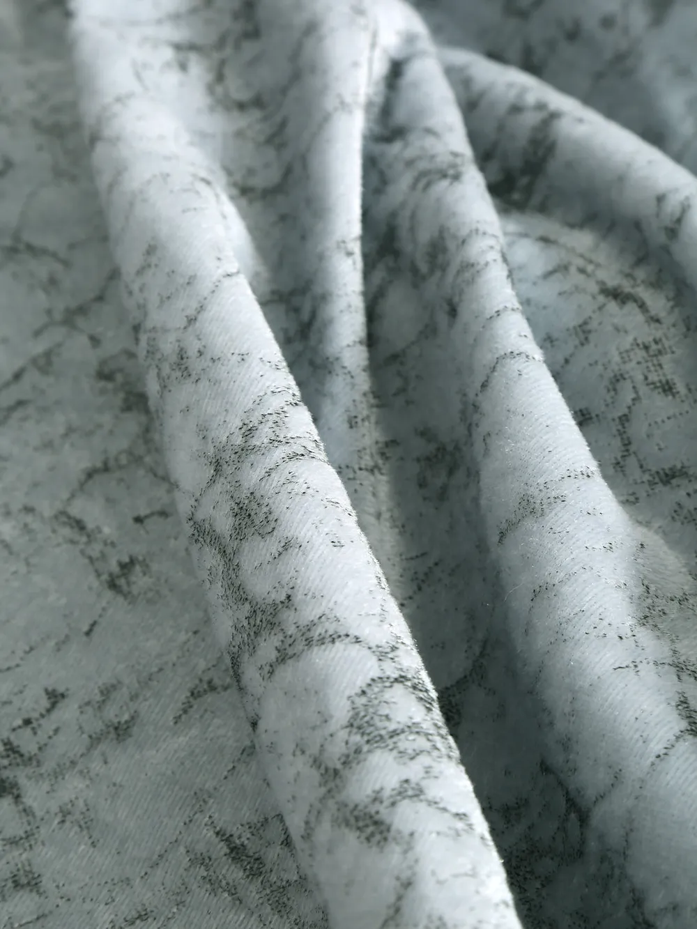 Cortina Luscious Light Grey Velvet Soft Eyelet Curtain Window