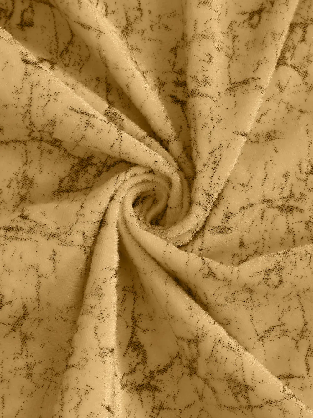 Cortina Luscious Mustard Velvet Soft Eyelet Curtain-Set of 2 Window