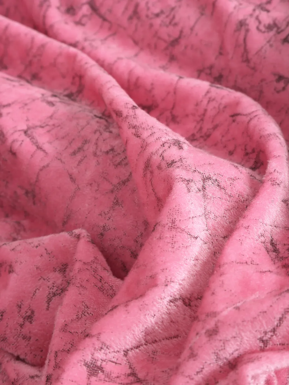 Cortina Luscious Pink Velvet Soft Eyelet Curtain-Set of 2 Window