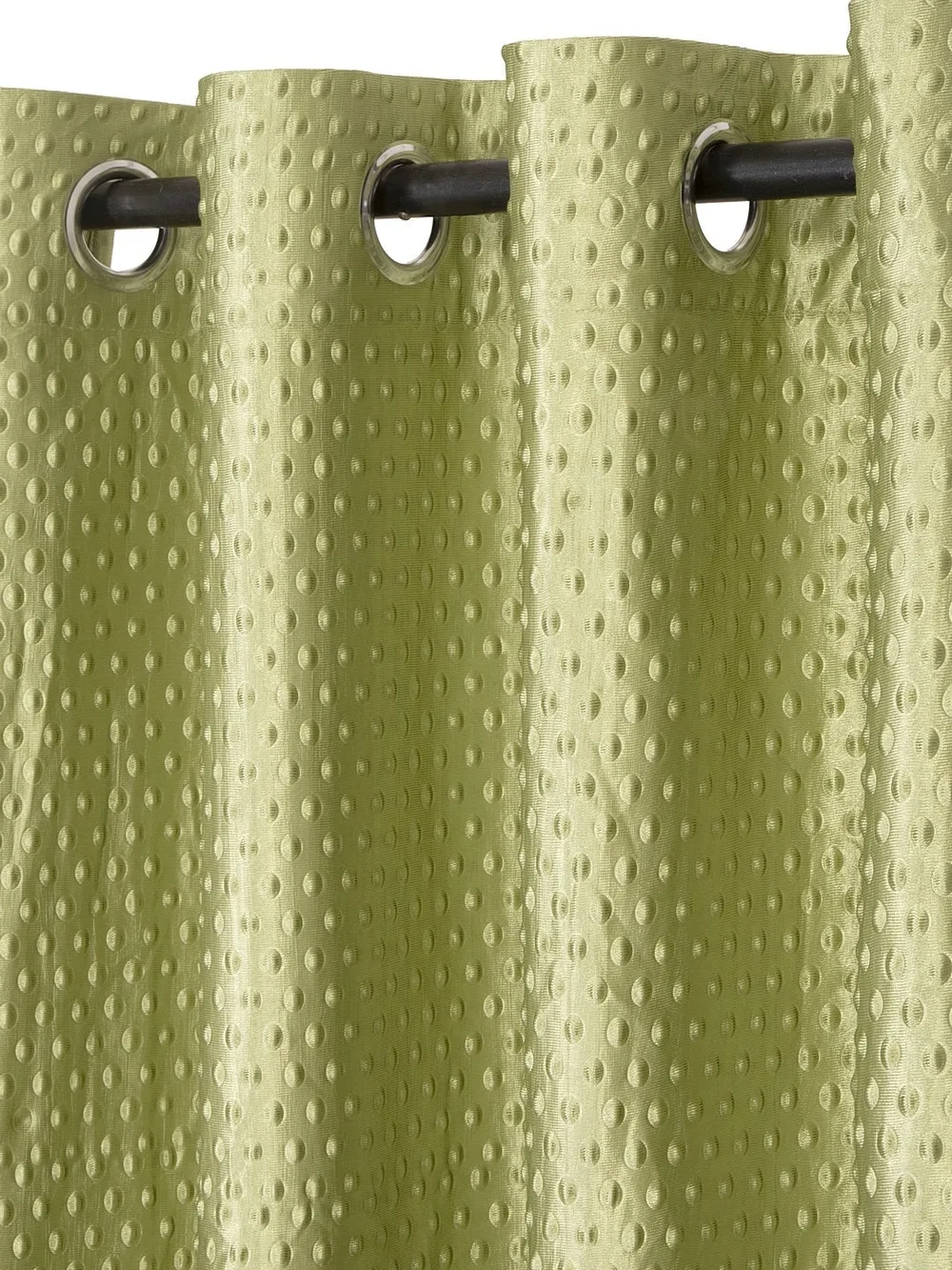 Cortina Olive Green Designer Eyelet Window Curtain Pack Of 2