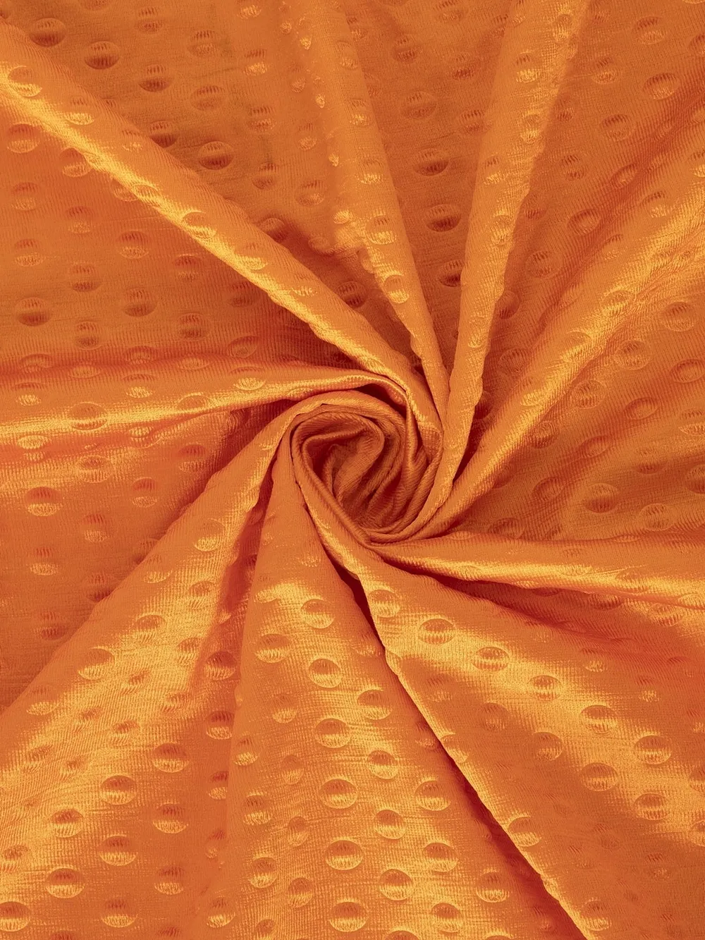 Cortina Orange Designer Eyelet Door Curtain Regular (Size: 210 cm x 115 cm)