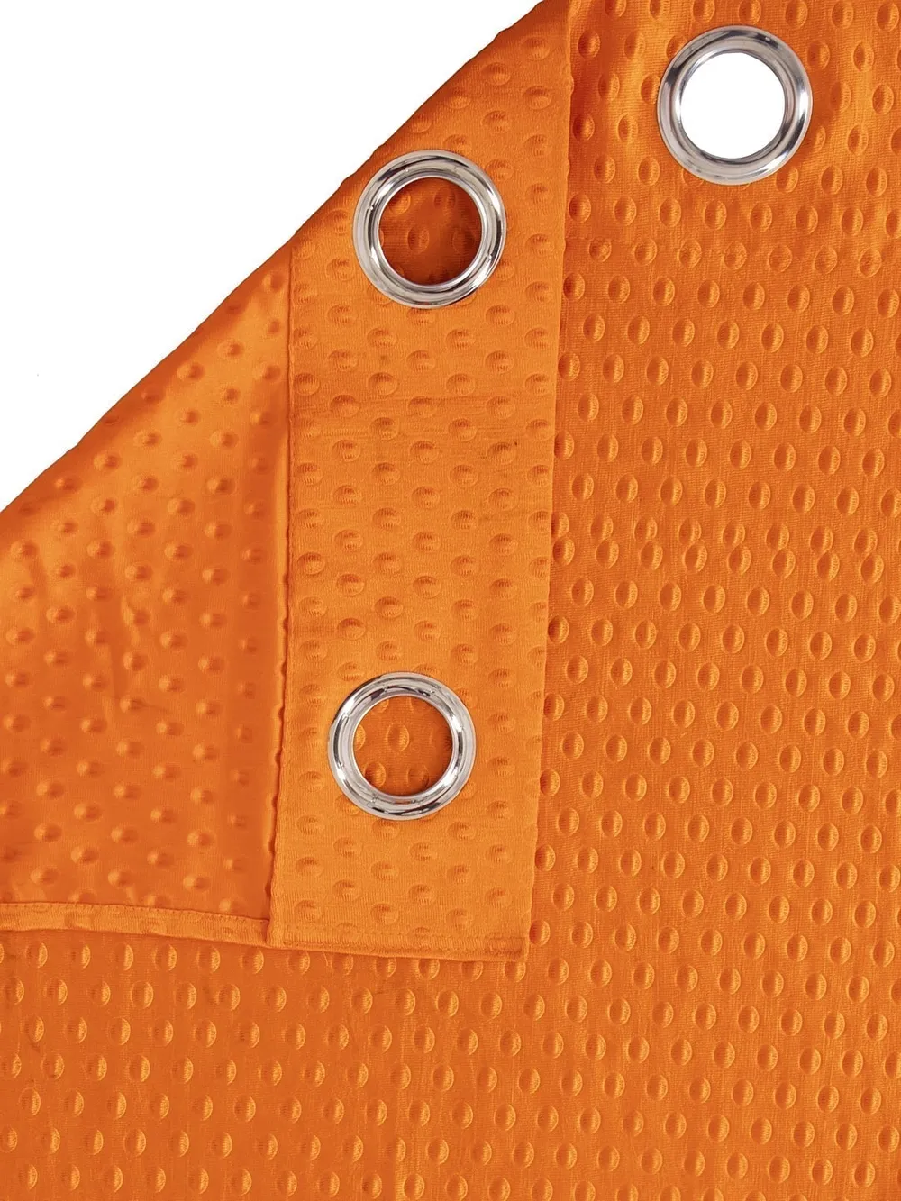 Cortina Orange Designer Eyelet Door Curtain Regular (Size: 210 cm x 115 cm)
