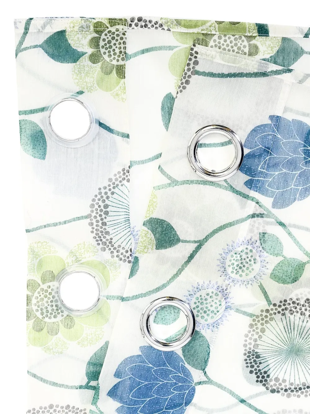 Cortina Pleasing White Printed Sheer Door Net Curtain Regular (Size: 7FT X 4FT)