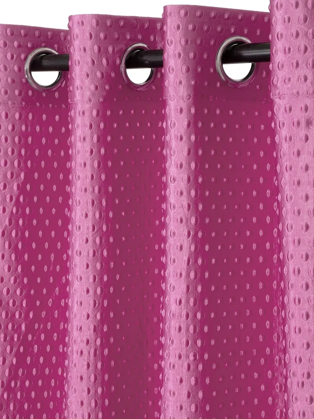 Cortina Pretty Pink Designer Eyelet Door Curtain Regular (Size: 210 cm x 115 cm)
