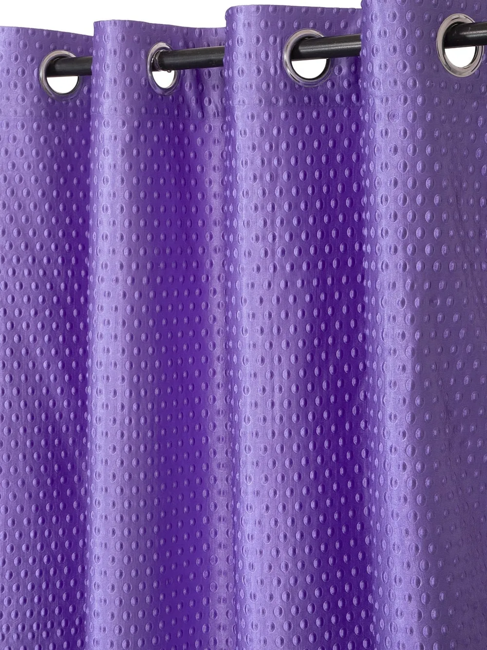 Cortina Purple Designer Eyelet Door Curtain Regular (Size: 210 cm x 115 cm)