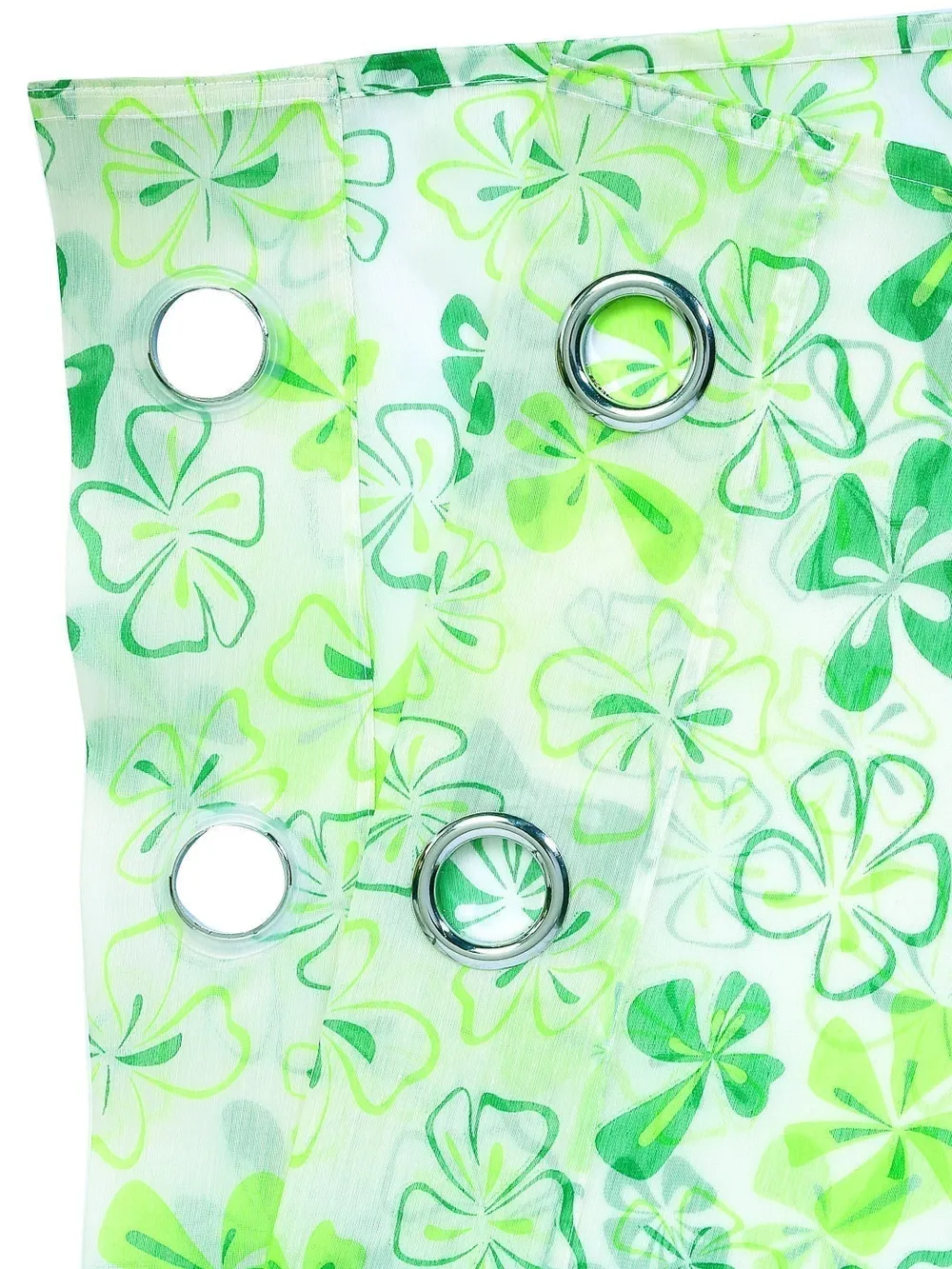 Cortina Shades Of Green Sheer Door Net Curtain Regular (Size: 7FT X 4FT)