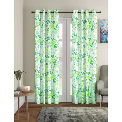 Cortina Shades Of Green Sheer Door Net Curtain