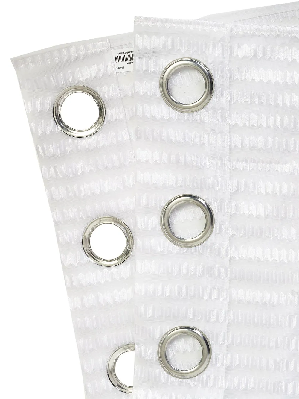 Cortina Silver Lining Sheer Door Net Curtain Regular (Size: 7FT X 4FT)