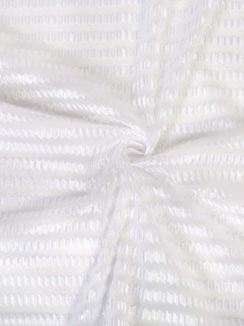 Cortina Silver Lining Sheer Door Net Curtain Regular (Size: 7FT X 4FT)