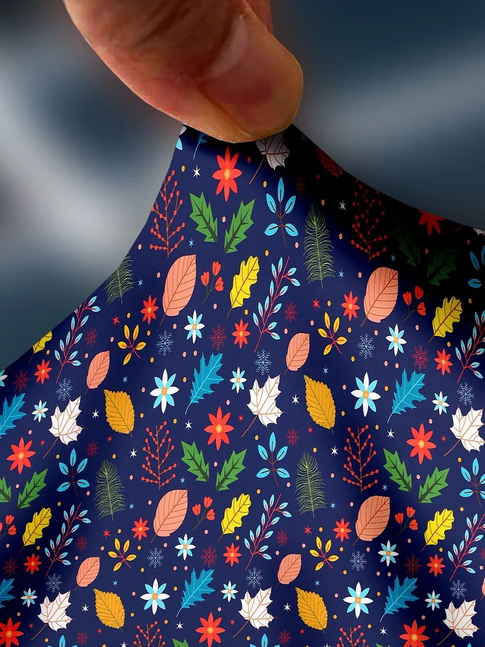 Cortina Spandex Stretchable Autumn Leaf pattern Sofa Slip cover One Seater Sofa Slipcover