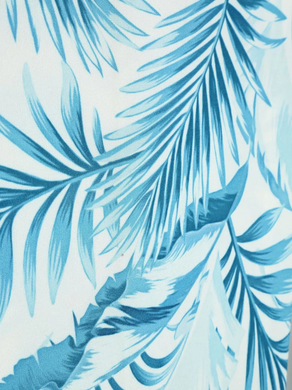 Cortina Spandex Stretchable Blue Leaf Printed Elastic Chair Cover Pack of 2