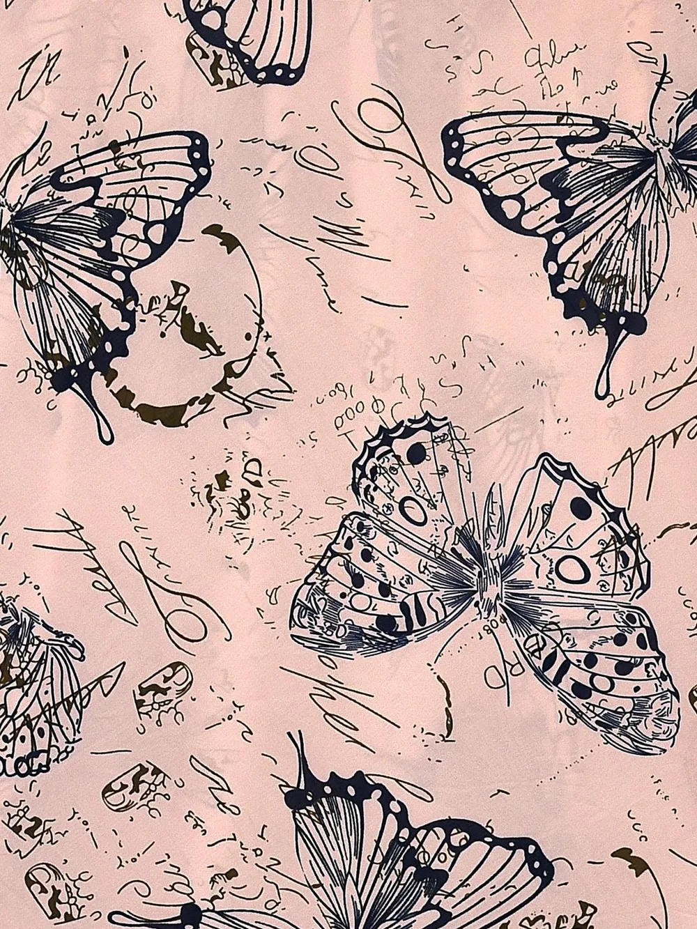 Cortina Spandex Stretchable Butterfly Print Beige Sofa Slipcover One Seater Sofa Slipcover
