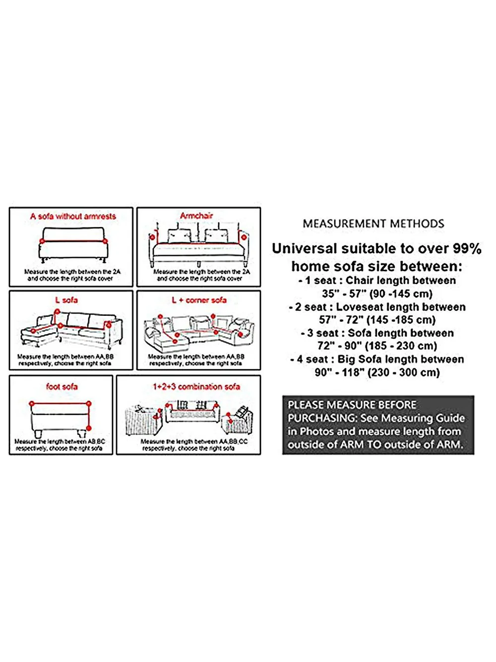 Cortina Spandex Stretchable Floral Print Brown Sofa Slip cover One Seater Sofa Slipcover