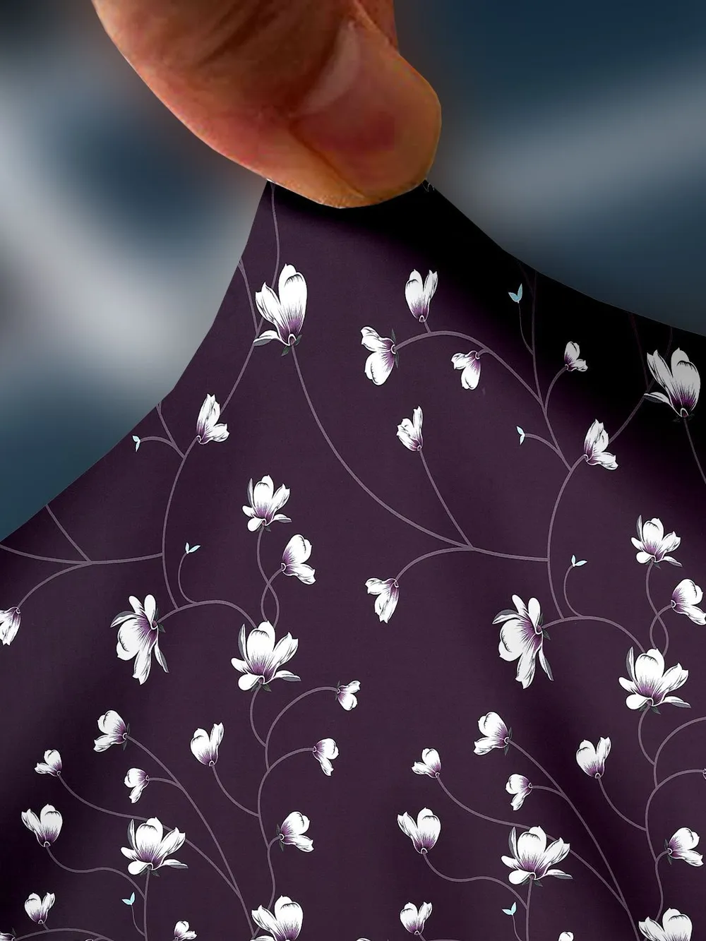 Cortina Spandex Stretchable Floral Printed Purple Sofa Slip cover One Seater Sofa Slipcover