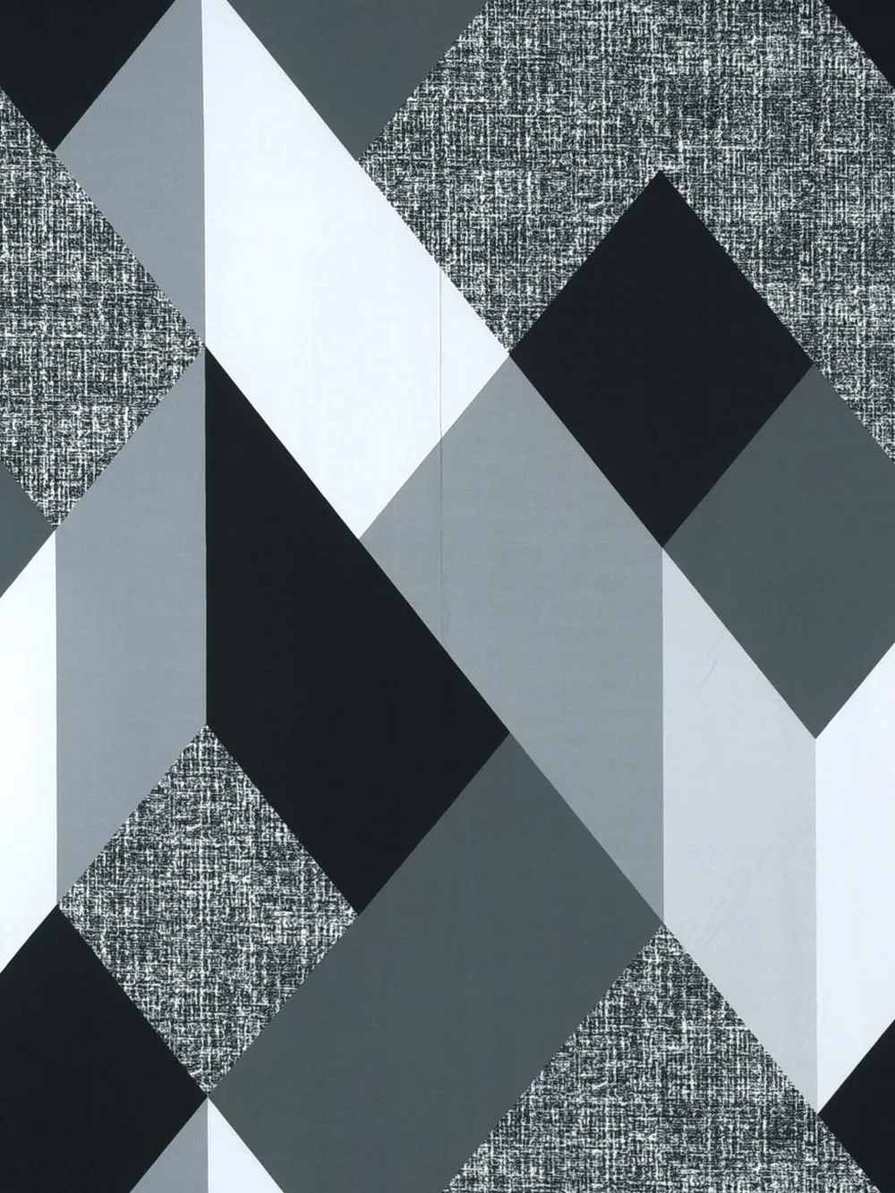 Cortina Spandex Stretchable Geometric Print Grey Sofa Slip cover One Seater Sofa Slipcover