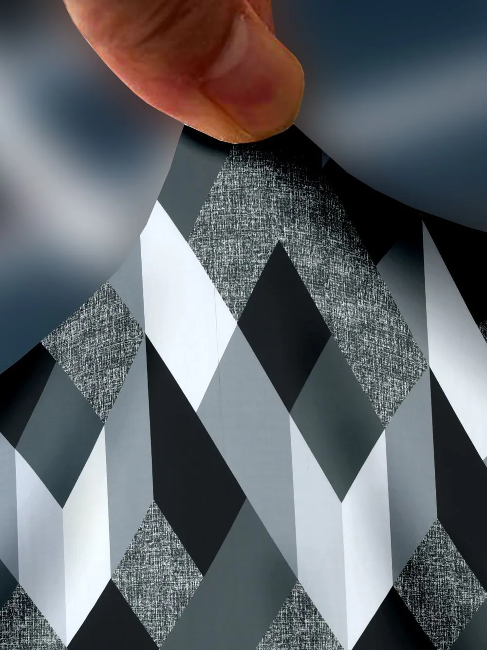 Cortina Spandex Stretchable Geometric Print Grey Sofa Slip cover One Seater Sofa Slipcover