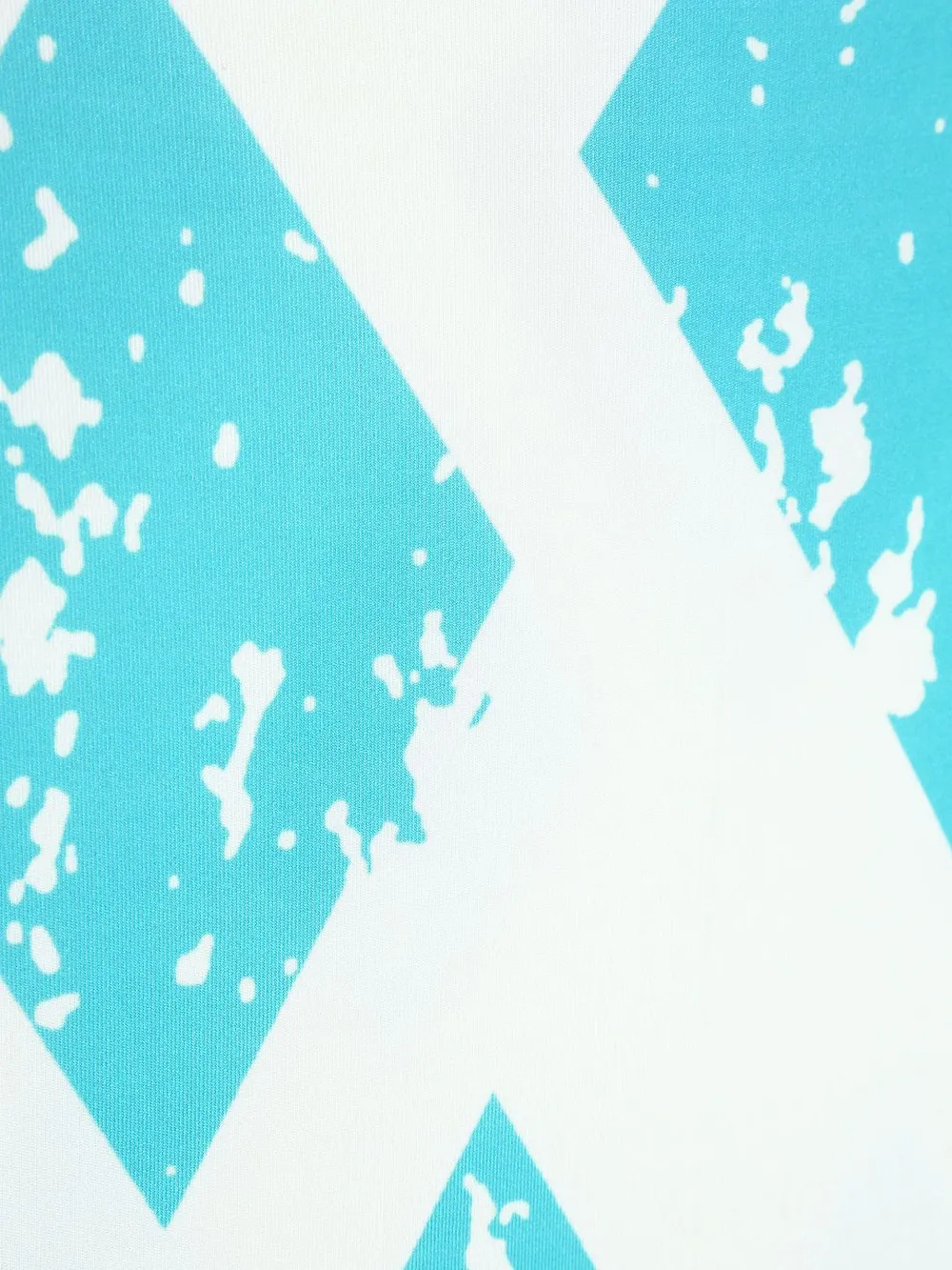 Cortina Spandex Stretchable Geometric Printed Elastic Blue Chair Cover Pack of 2