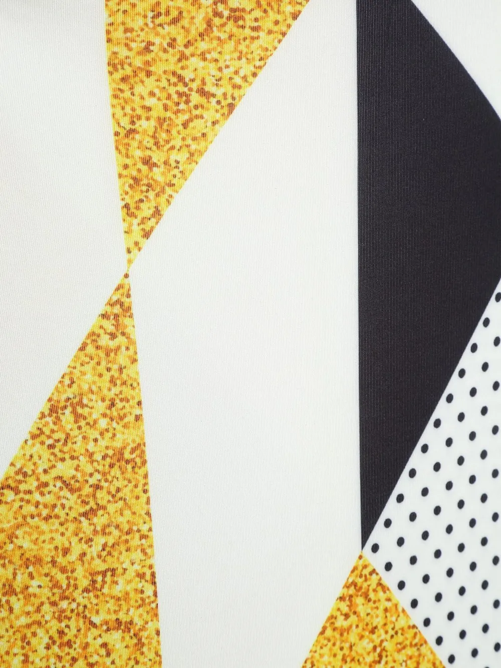 Cortina Spandex Stretchable Geometric Printed Elastic Yellow Chair Cover Pack of 2