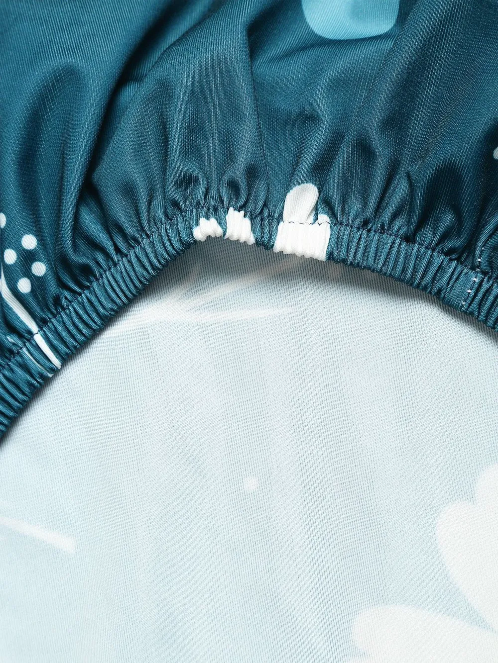 Cortina Spandex Stretchable Leaf Printed Elastic Green Chair Cover Pack of 2