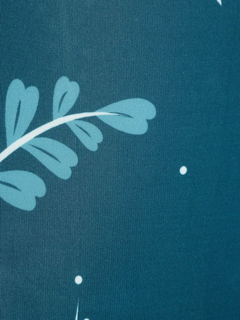 Cortina Spandex Stretchable Leaf Printed Elastic Green Chair Cover Pack of 2