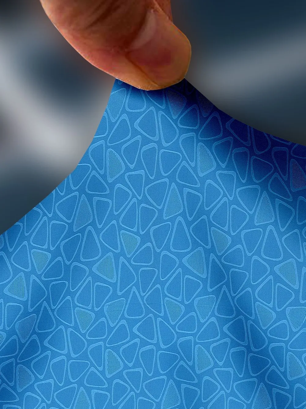 Cortina Spandex Stretchable Printed Blue Sofa Slip cover One Seater Sofa Slipcover