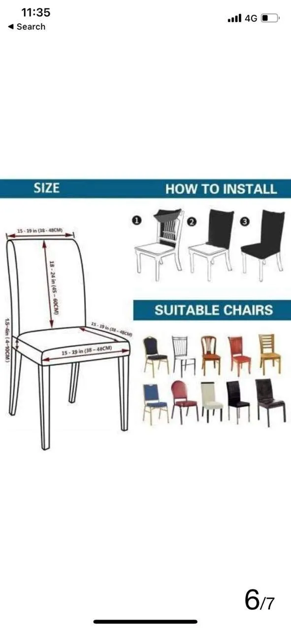 Cortina spandex Stretchable Solid Printed Pink Chair Cover Pack of 2