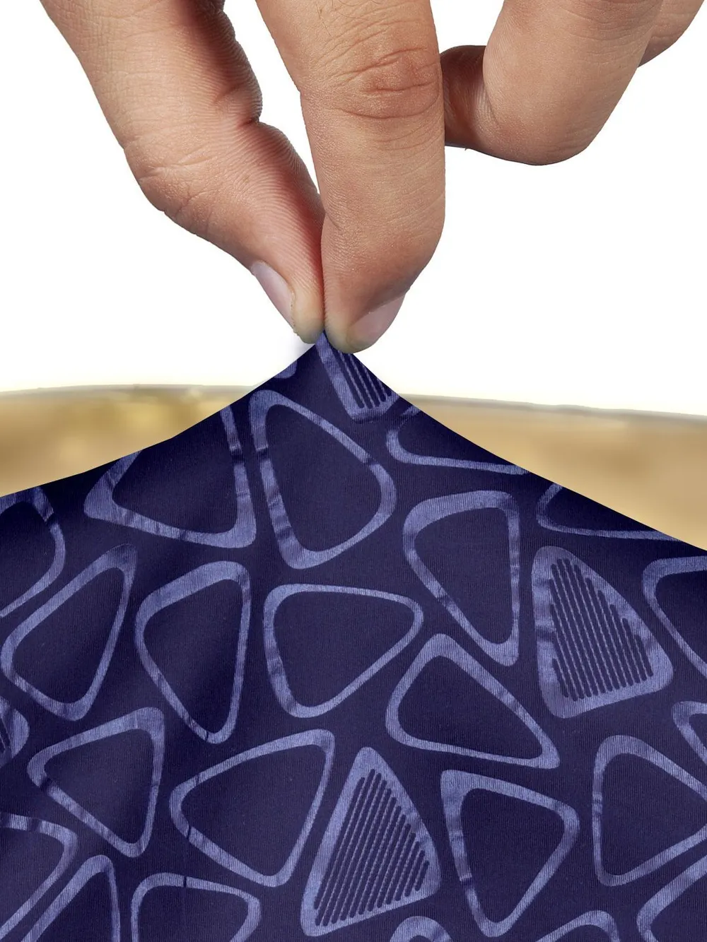 Cortina spandex Stretchable Solid Printed Purple Chair Cover Pack of 2