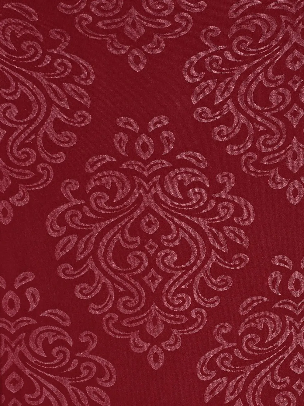 Cortina Spandex Stretchable Solid Textured Elastic Red Chair Cover Pack of 2