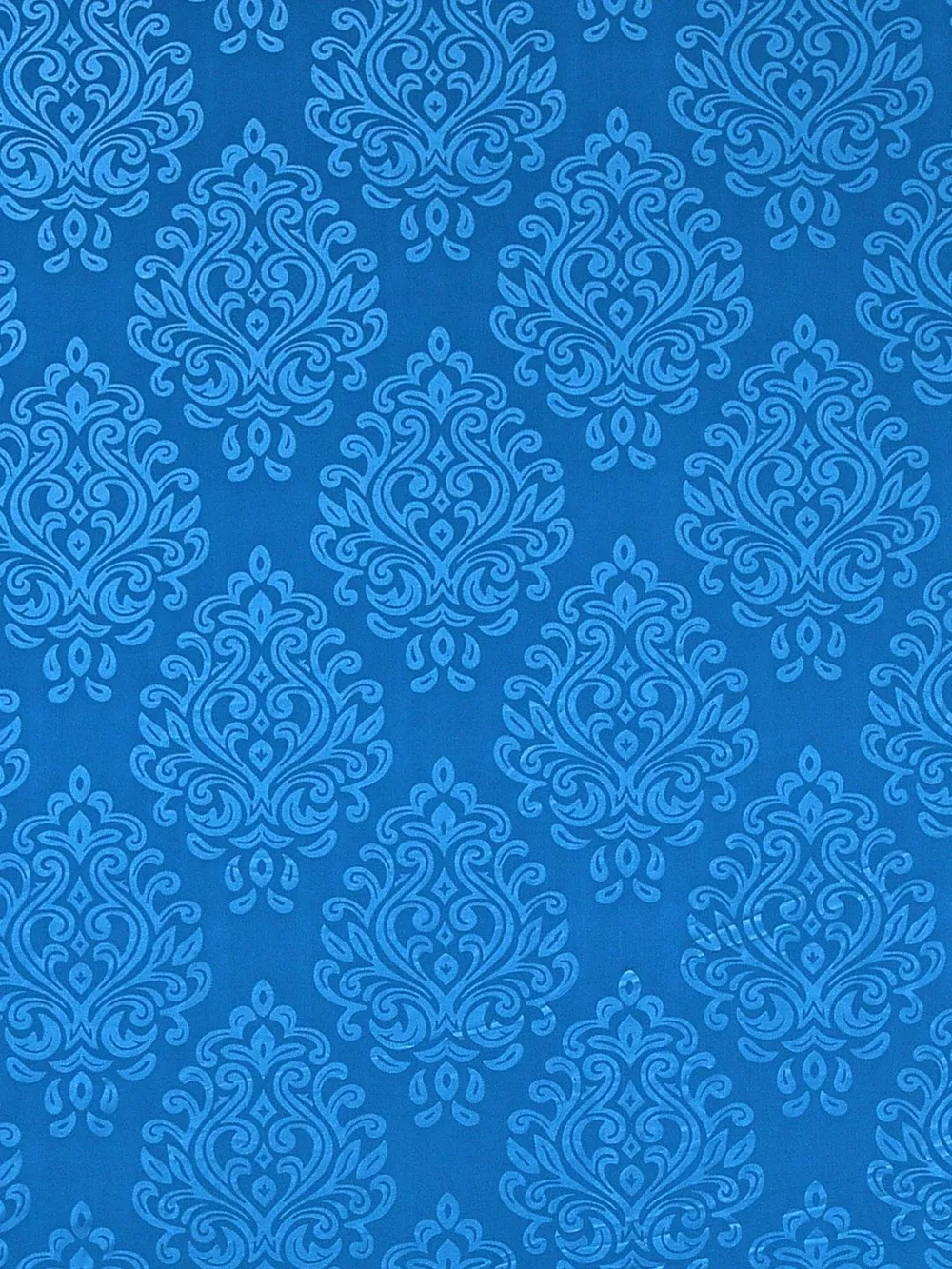 Cortina Spandex Stretchable Traditional Motif Blue Sofa Slip cover One Seater Sofa Slipcover
