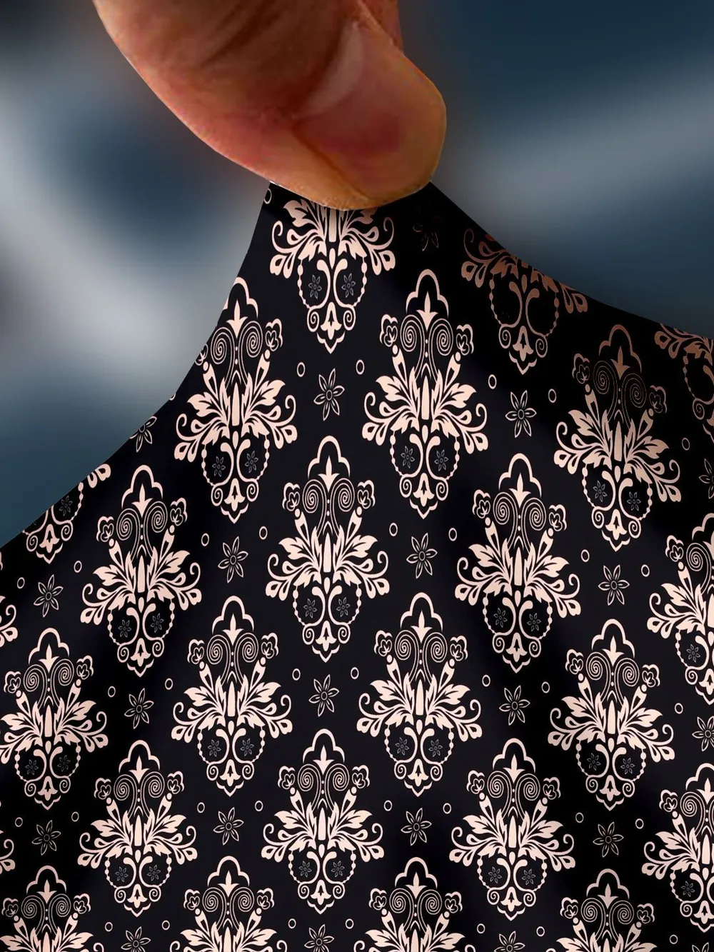 Cortina Spandex Stretchable Traditional Motif Sofa Slip cover One Seater Sofa Slipcover