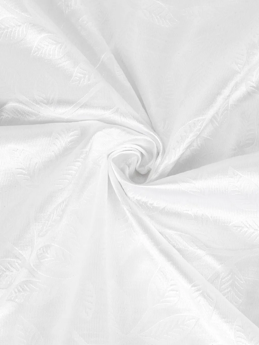 Cortina White Designer Eyelet Door Curtain Regular (Size: 210 cm x 115 cm)