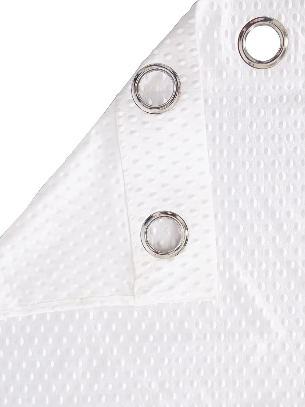Cortina White Designer Eyelet Window Curtain Pack Of 2